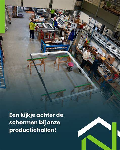 productiehal met kozijnen en team