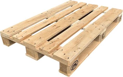 Voorbeeld van een EPAL Europallet met de kenmerkende markeringen