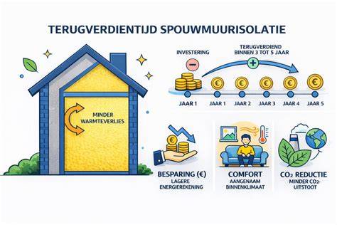 Infographic: kosten per isolatie maatregel en terugverdientijd