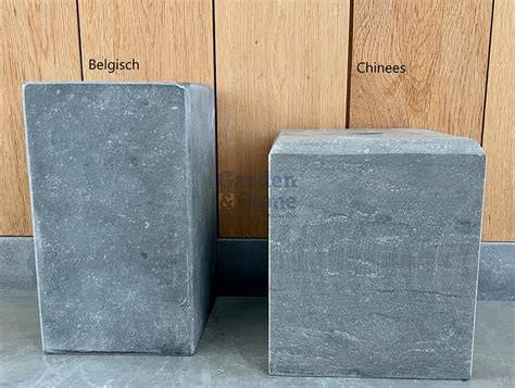 Diagram: onderhoudsschema voor Belgisch en Chinees hardsteen