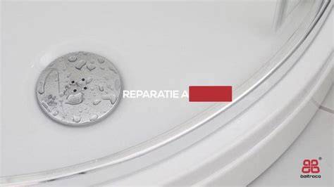 Infographic: Overzicht van reparatiestappen voor acryl douchebakken
