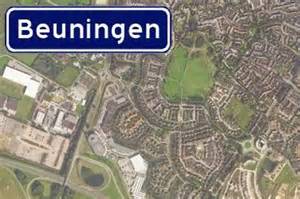 Infographic: Kaart met locatie Mauritsplein 43 Beuningen (GD) en nabijgelegen supermarkten