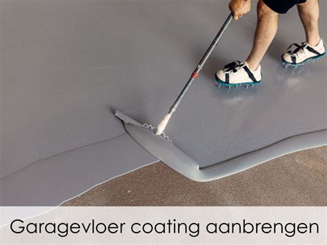 Schema van een gelaagde garagevloer coating, met de verschillende lagen van de ondergrond tot de toplaag.
