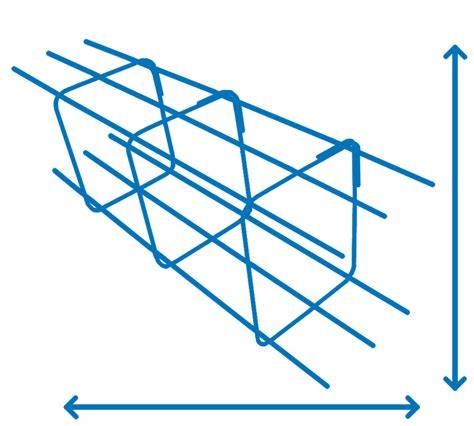Diagram: prefab wapeningskorf in verschillende bouwfasen
