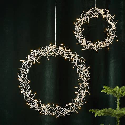 Diagram: LED-kerstverlichting in een krans geplaatst