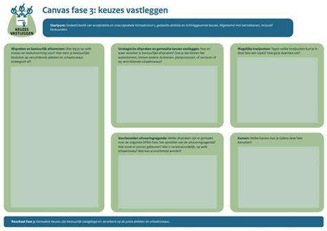Beoordeling en adviesover Canvas keuzes infographic