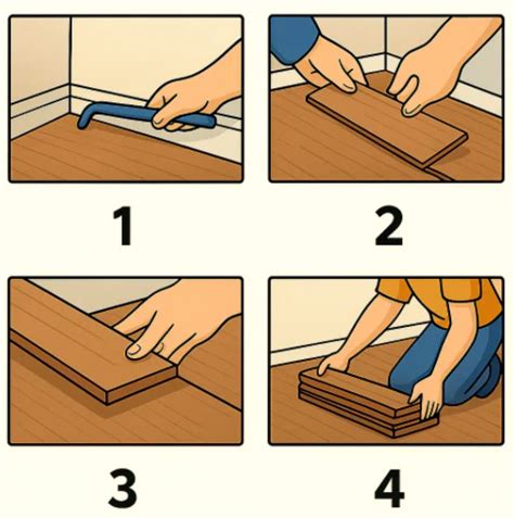 Infographic: Stappenplan voor het verwijderen van braaksel op laminaat