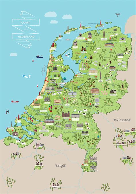 Kaart van projectlocaties in Nederland