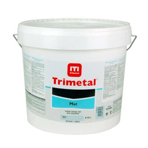 Schema: Stappenplan voor aanbrengen Trimetal muurverf