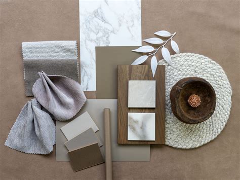 Moodboard: Taupe vliesbehang in verschillende interieurstijlen