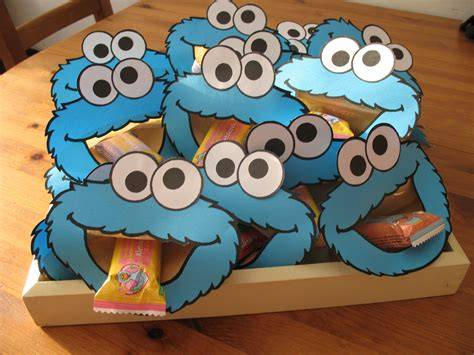 Koekiemonster papieren knutsel