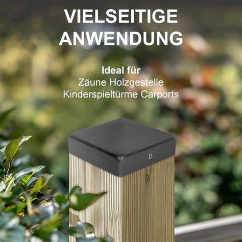 Paalkappen als afwerking van houten palen