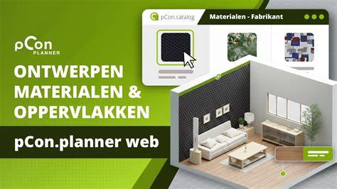 Afwerkingsvoorbeeld met verschillende kleuren en materialen
