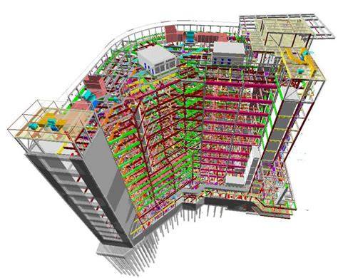Afbeelding: BIM-model en prefab elementinrichting