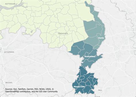 Kaart: regio’s met veel asbest in Limburg