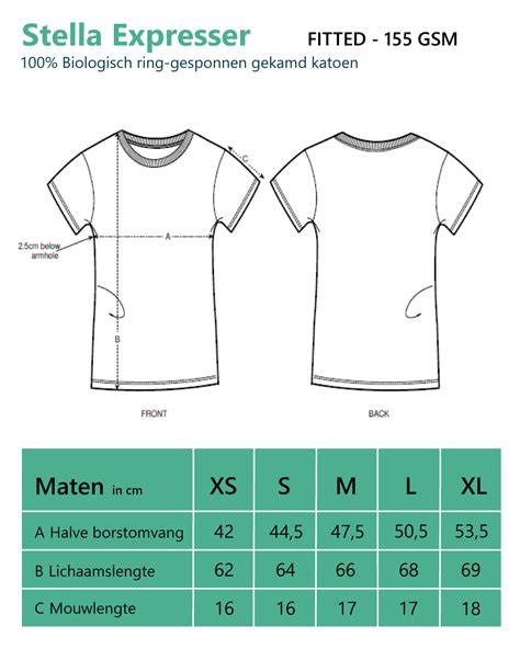 Infographic over merkflorisse styling en maattabel