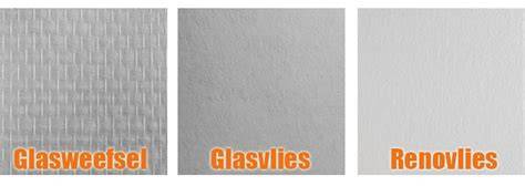 Diagram: structuren glasvlies, glasweefsel en renovlies