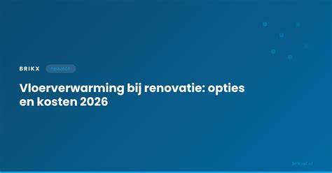 Renovatie opties en kostenoverzicht
