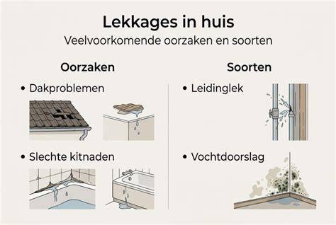 Infographic: oorzaken en oplossingen voor lekkage bij panoramadaken