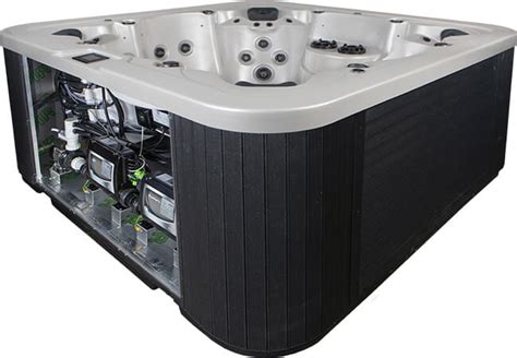 Infographic over isolatiemethoden voor jacuzzi: kuipisolatie, klimaatkamerisolatie, full-foam isolatie
