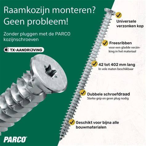Diagram: juiste uitlijning en bevestiging kozijnschroeven