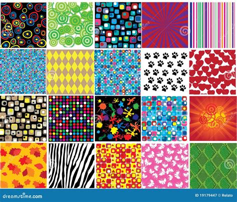 Collage van verschillende patronen vliesbehang