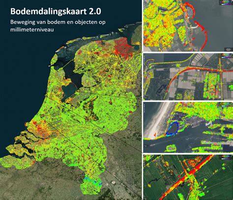 Infographic: kaart van diepe en ondiepe bodemdaling met voorbeelden uit Gouda