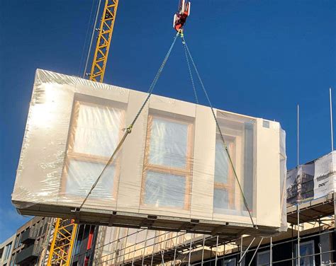 Infographic: proces van prefab HSB-elementen naar eindresultaat