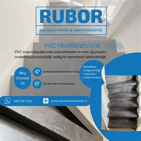 Infographic: Soorten traprenovatie en materialen (hout, PVC, metaal, natuursteen, glas)