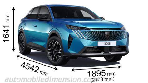 Infographic: Kenmerken van de Peugeot 3008 en e-3008 (kentekens, afmetingen, batterij)