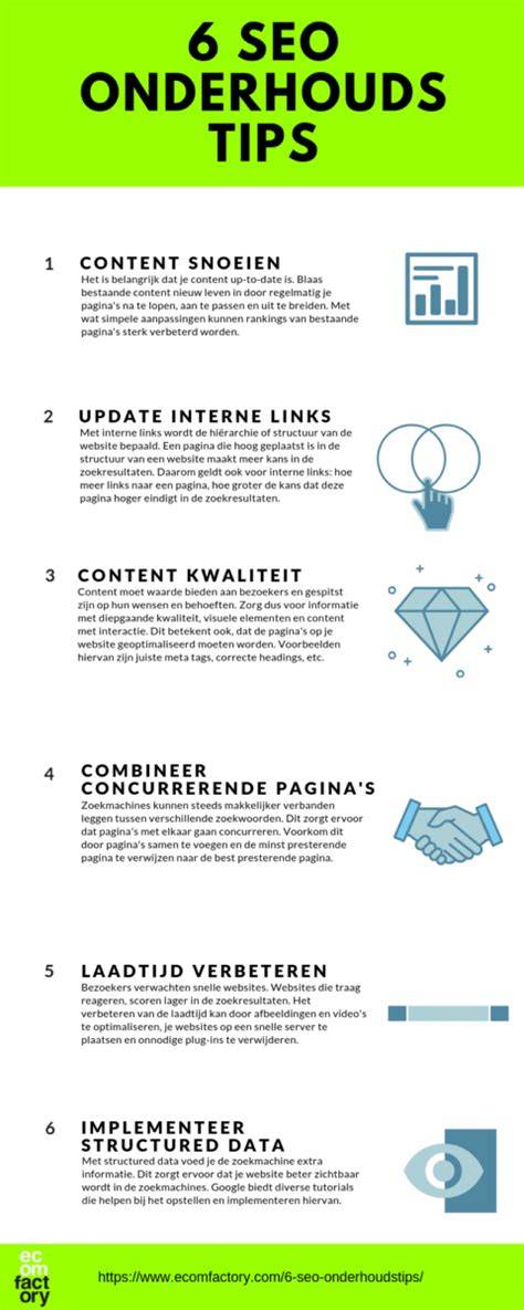 Onderhoudstips infographic