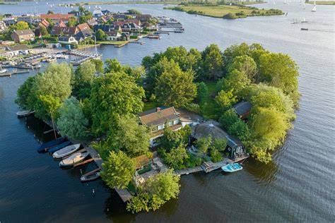 Diagram van poten in verschillende vormen toegepast op een eiland