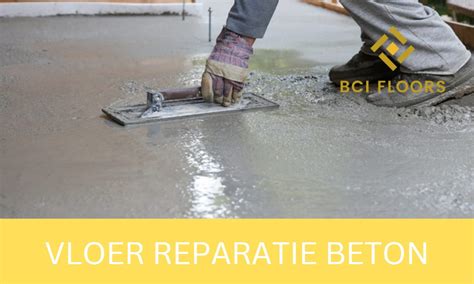 Detail van een betonnen bak met een reparatie aan een scheur