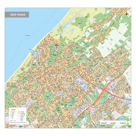 Kaart van Den Haag met verspreide loodgietersdiensten