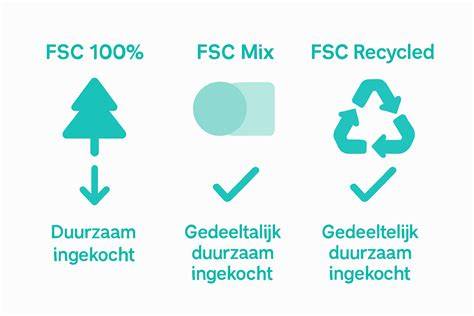 Infographic over FSC-keurmerk en duurzame houtkeuzes