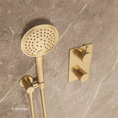 Wiesbaden Regendoucheset Set 2 inbouw met 2 knoppen en accessoires