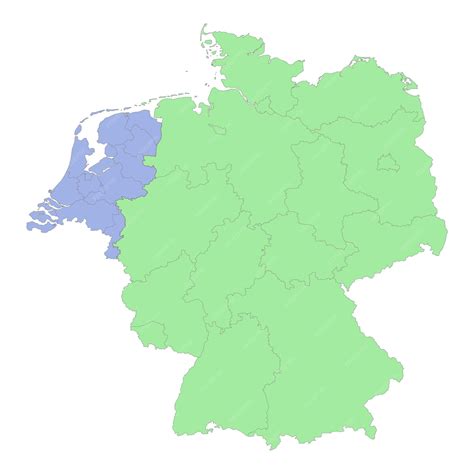 Verzendkosten kaart Nederland, België en Duitsland