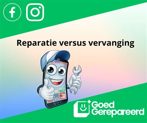Schematische tekening: vervanging vs. reparatie