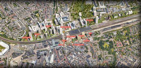 Visuele kaart van Knoop XL en Stationsplein
