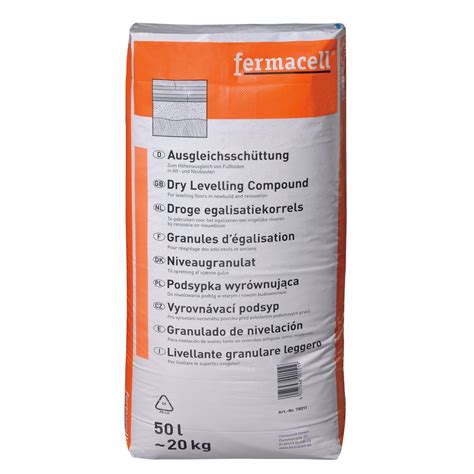 In elkaar hakende Fermacell egalisatiekorrels die zorgen voor stabiliteit in een vloerconstructie.