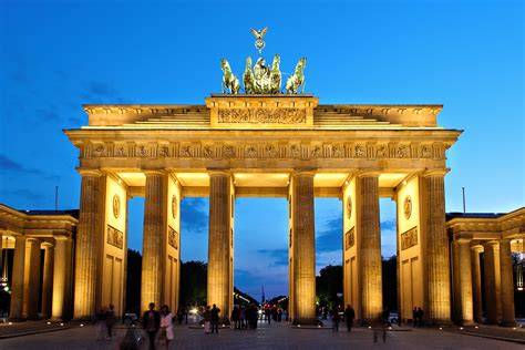 Foto van Brandenburger Tor en historisch stedelijk weefsel