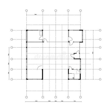 Grid plan en gevelvisualisaties voor bungalowontwerp
