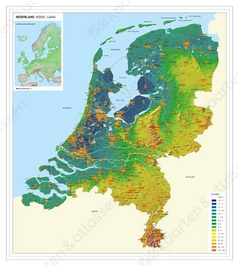 Kaart: regio's met hoog en laag geboortecijfer; vergelijking 2014-2024