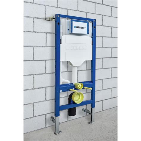 Geberit inbouwreservoir installatie diagram achter wand