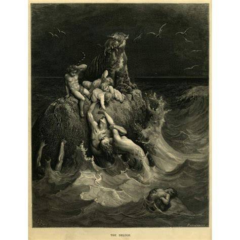 kunstwerk: De zondvloed door Gustave Doré