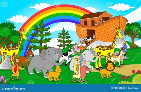 illustratie voor kinderen: Noach en de ark