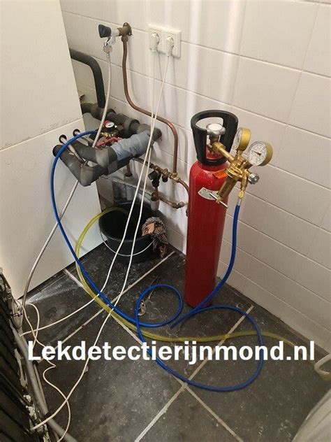 Diagram: opsporingstechnieken lekkage (thermografie, traceergas, drukmeting)