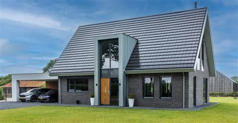 Illustratie van casco vs. volledig prefab woning