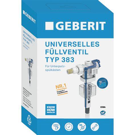 Grafiek: installatie- en onderhoudsgemak Geberit 383