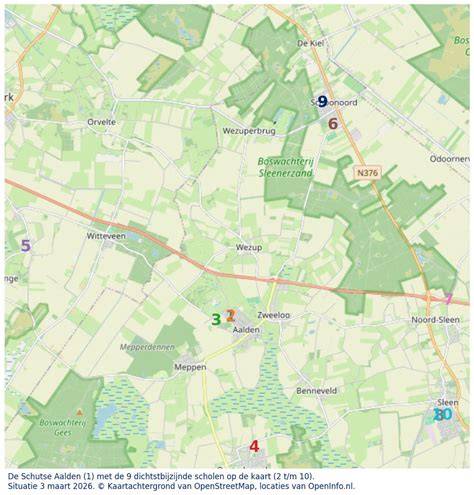 kaart van De Schutse 1 en omgeving